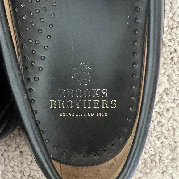 Brooks Brothers Classic Black Leather Loafers